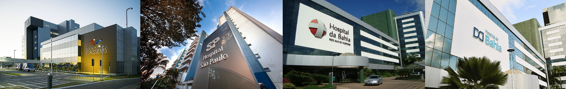 Rede de clínicas e hospitais parceiros